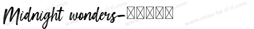 Midnight wonders字体转换